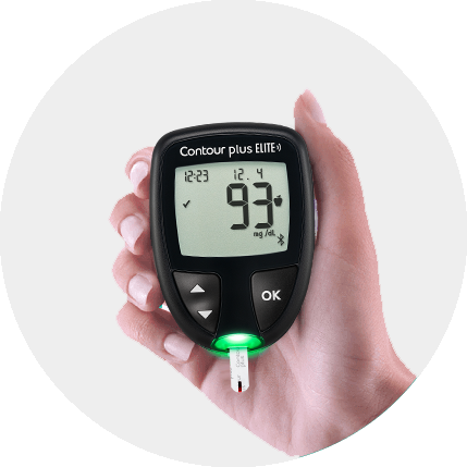 Contour Plus Elite meter in hand